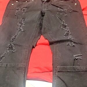 ***5/$20***Black Skinny Jeans with Distressed Details